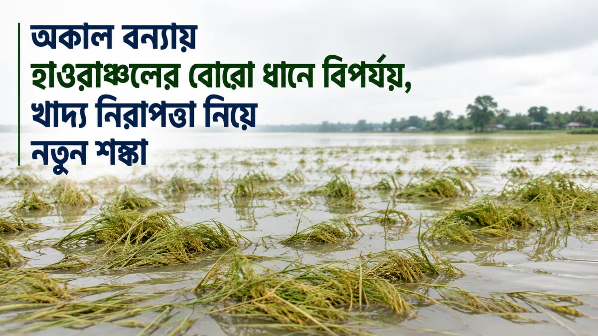 অকাল বন্যায় হাওরাঞ্চলের বোরো ধানে বিপর্যয়, খাদ্য নিরাপত্তা নিয়ে নতুন শঙ্কা