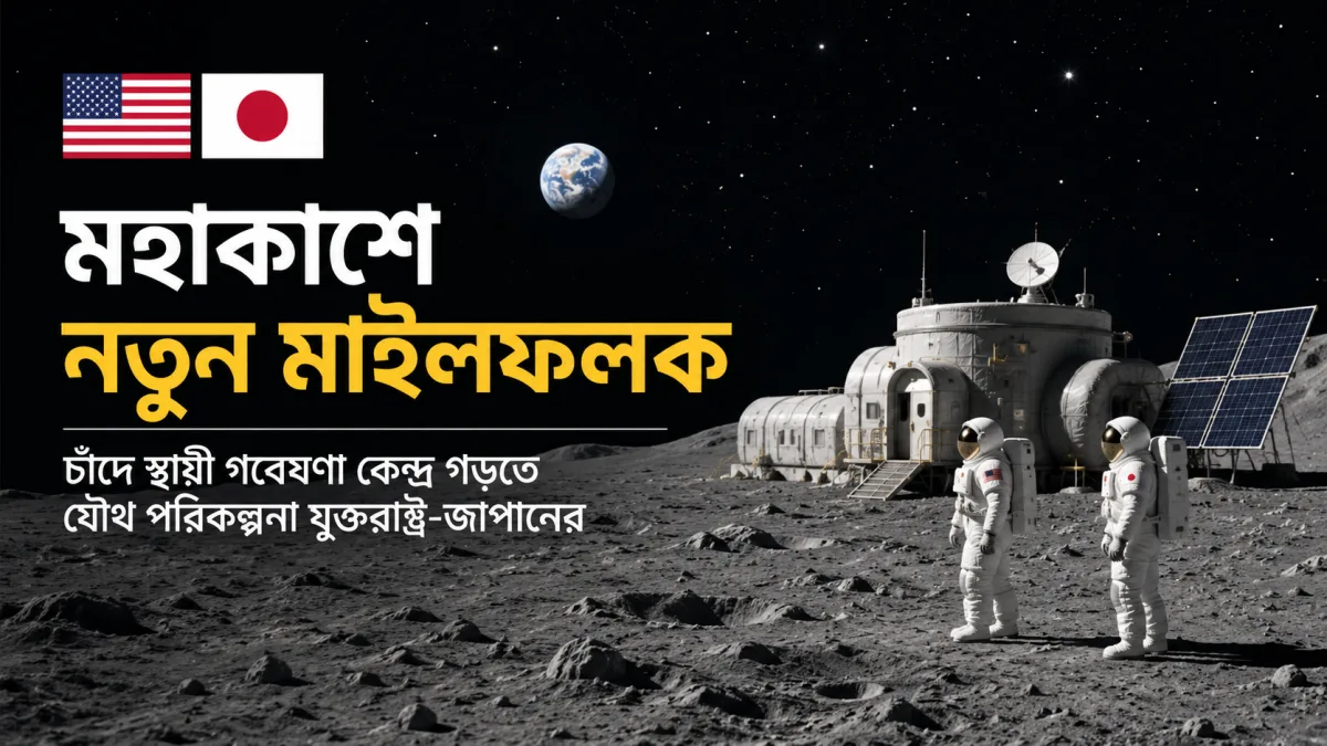 মহাকাশে নতুন মাইলফলক, চাঁদে স্থায়ী গবেষণা কেন্দ্র গড়তে যৌথ পরিকল্পনা যুক্তরাষ্ট্র-জাপানের