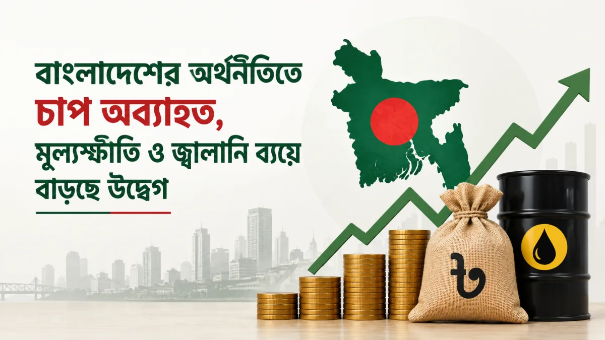 বাংলাদেশের অর্থনীতিতে চাপ অব্যাহত, মূল্যস্ফীতি ও জ্বালানি ব্যয়ে বাড়ছে উদ্বেগ