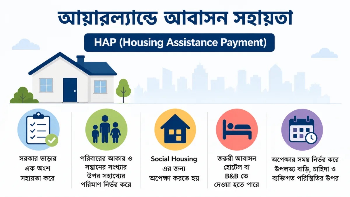 আয়ারল্যান্ডে আবাসন সংকট আরও গভীর, HAP থেকে জরুরি আবাসন পর্যন্ত বাড়ছে নির্ভরতা