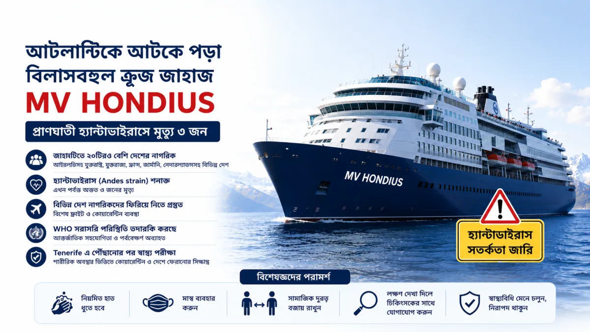 হ্যান্টাভাইরাস আতঙ্কে ক্রুজ জাহাজ, আইরিশ যাত্রীদের ফিরিয়ে আনতে প্রস্তুত আয়ারল্যান্ড সরকার