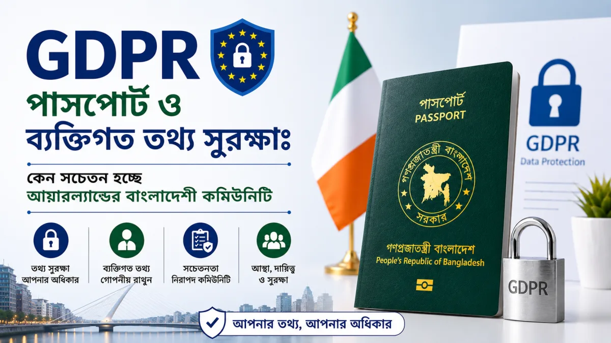 GDPR, পাসপোর্ট ও ব্যক্তিগত তথ্য সুরক্ষাঃ সচেতন হওয়া প্রয়োজন কমিউনিটি সংগঠনগুলোকে
