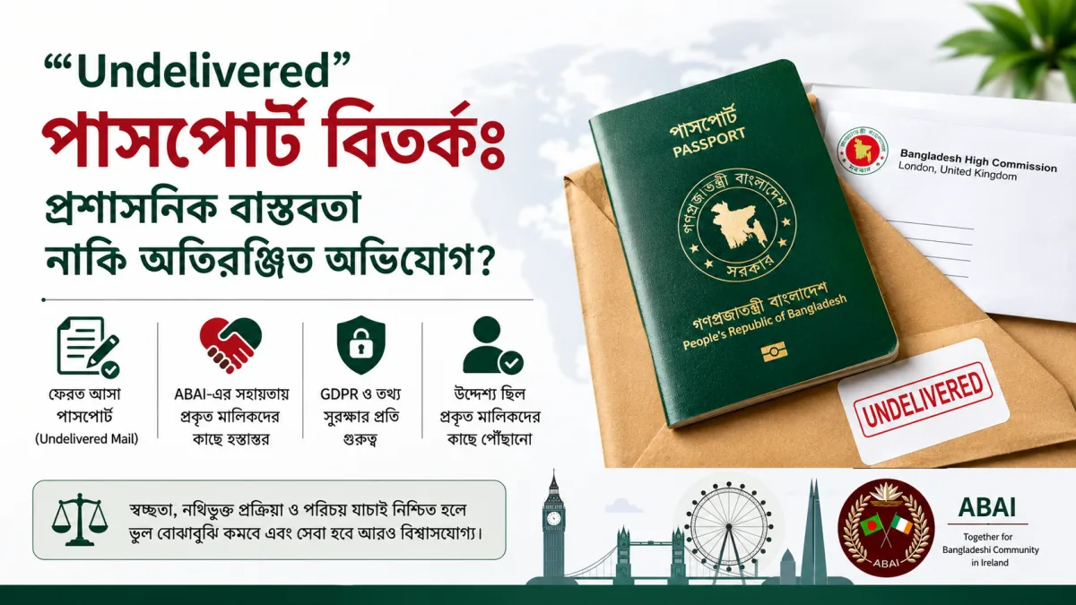 “Undelivered” পাসপোর্ট বিতর্কঃ প্রশাসনিক বাস্তবতা নাকি অতিরঞ্জিত অভিযোগ?