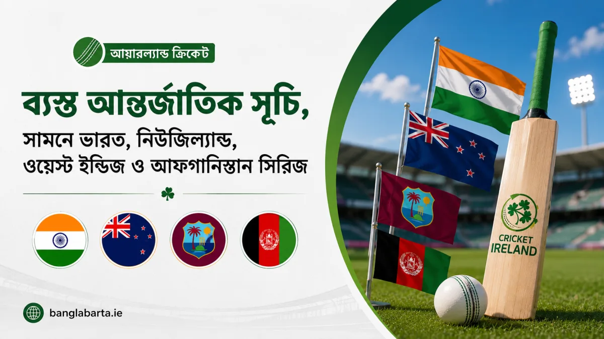 আয়ারল্যান্ড ক্রিকেটের ব্যস্ত আন্তর্জাতিক সূচি, সামনে ভারত, নিউজিল্যান্ড, ওয়েস্ট ইন্ডিজ ও আফগানিস্তান সিরিজ