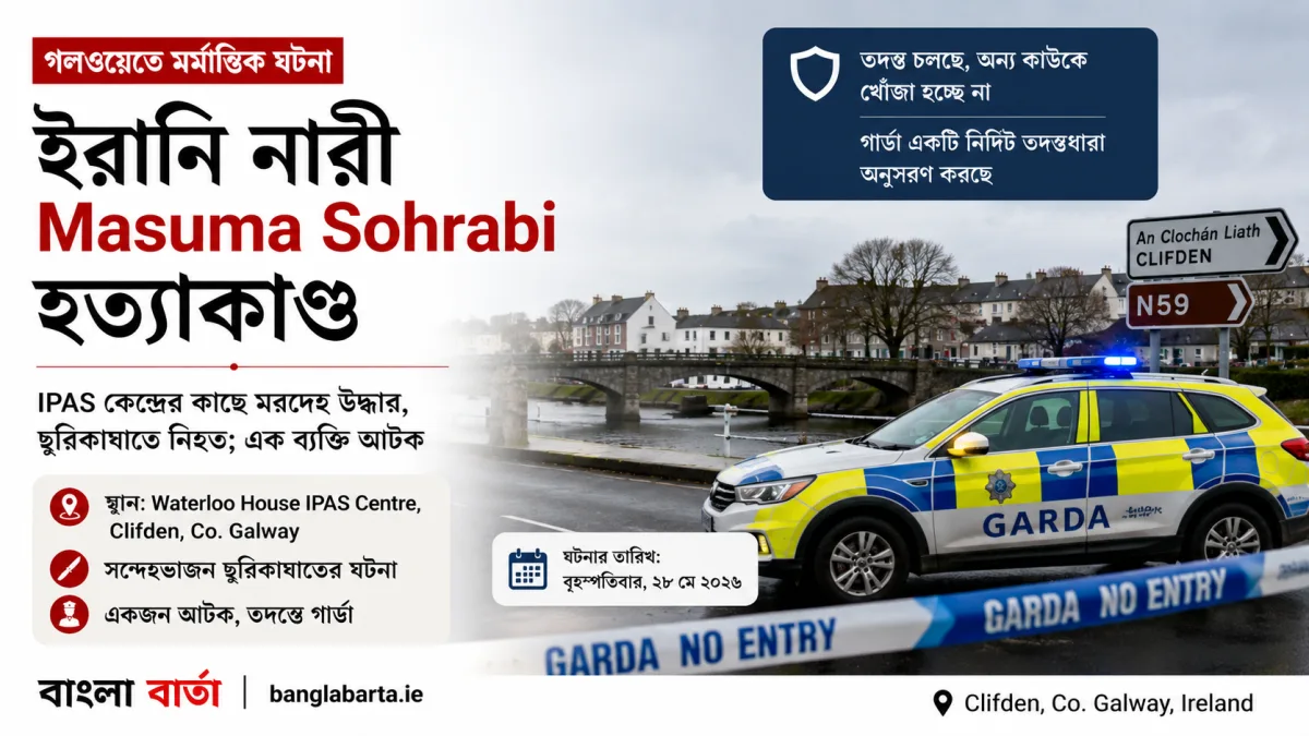 গলওয়েতে ইরানি নারী Masuma Sohrabi হত্যাকাণ্ড