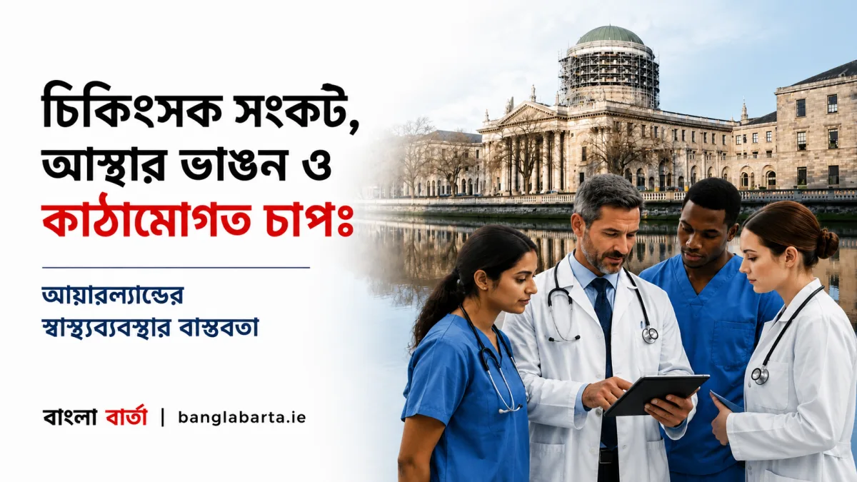 চিকিৎসক সংকট, আস্থার ভাঙন ও কাঠামোগত চাপঃ আয়ারল্যান্ডের স্বাস্থ্যব্যবস্থার বাস্তবতা