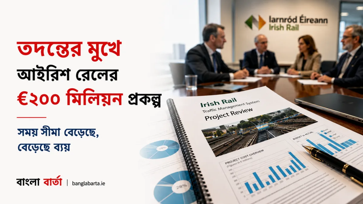 আইরিশ রেলের €২০০ মিলিয়ন সিগন্যালিং প্রকল্পে সংকটঃ ব্যয় বেড়েছে, সময়সীমা ভেঙেছে, তদন্তে নেমেছে কর্তৃপক্ষ